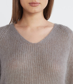 Хлопковый свитер Max Mara Leisure - серый(336608366)