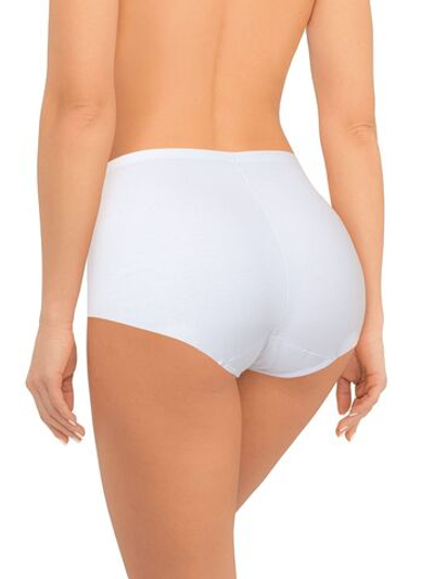Бесшовные трусики-макси без рисунка (Размер: M) (Цвет: молочный)