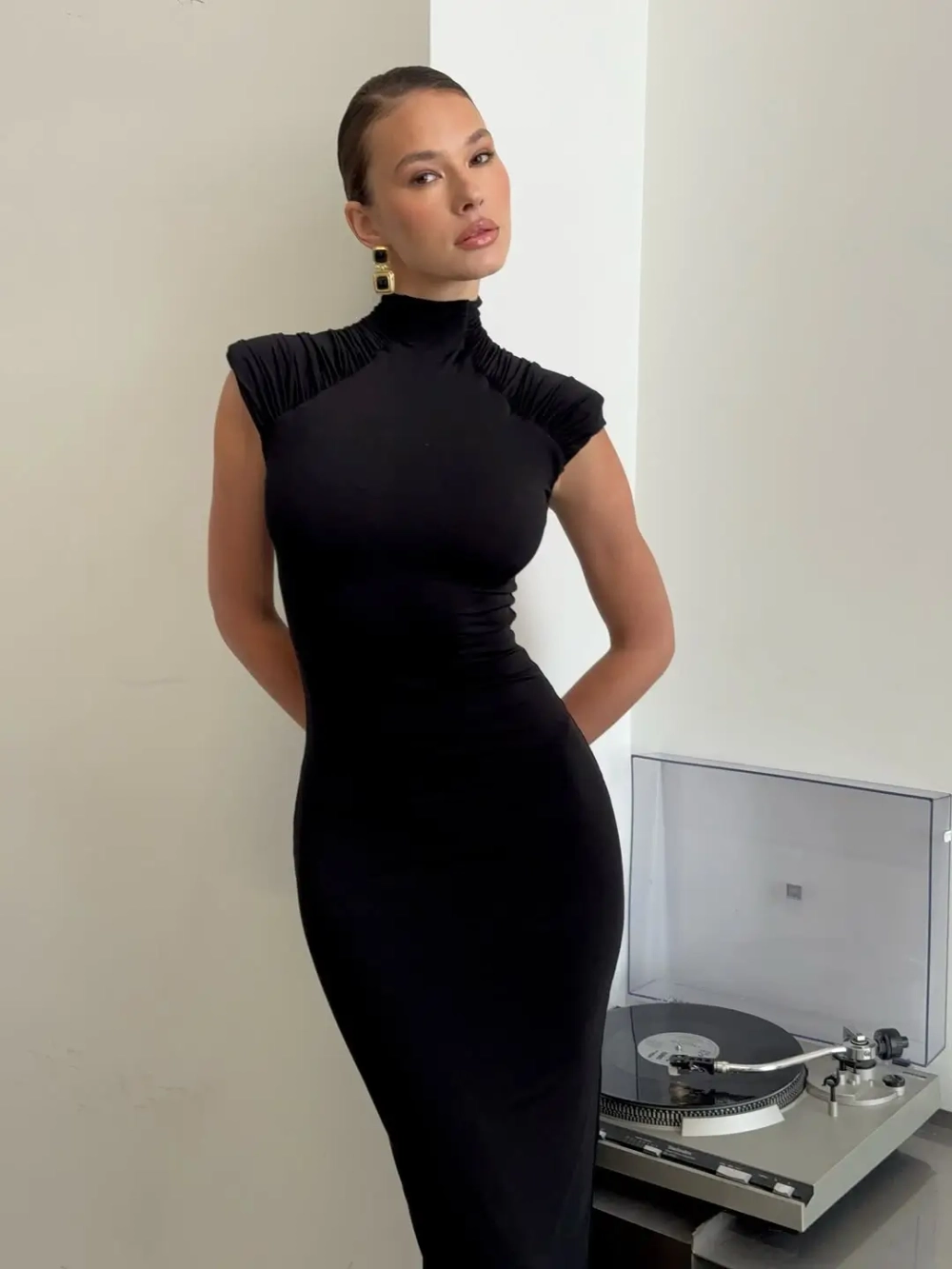 Платье Solo maxi, Черное