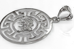 Ювелирная подвеска из серебра "Телец"