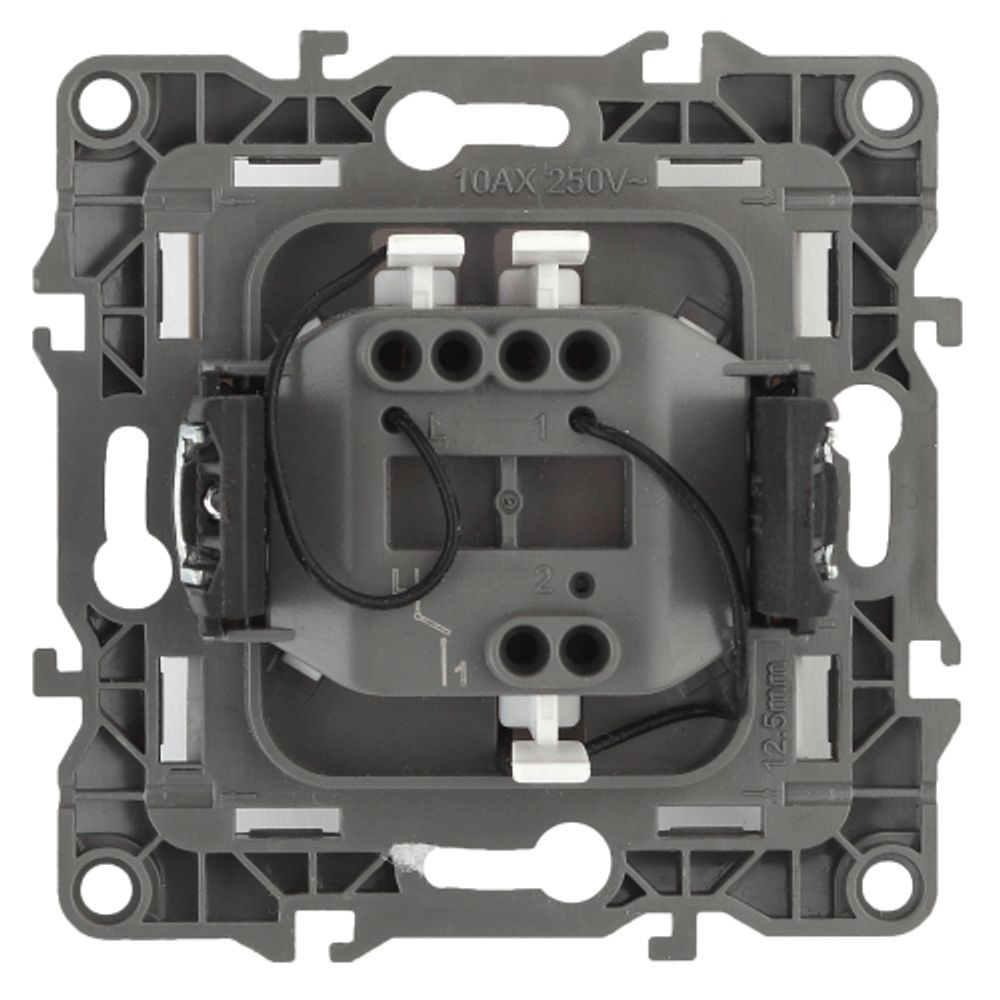 12-1102-03 ЭРА Выключатель с подсветкой, 10АХ-250В, IP20, Эра12, алюминий