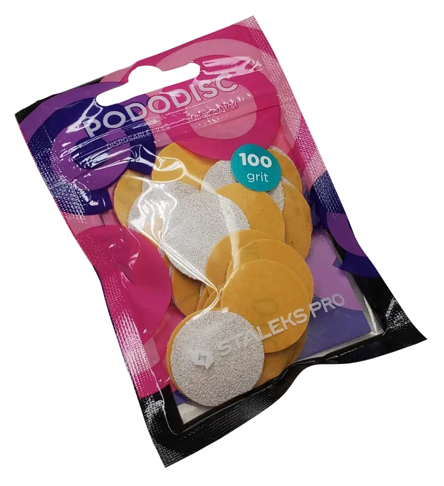 Сменные файлы для педикюрного диска L 100 грит STALEKS PRO, 50 шт
