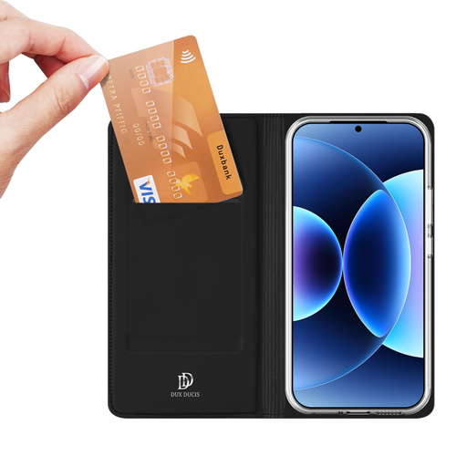Чехол книжка из PU кожи от Dux Ducis для Xiaomi 17 Pro Max, серия Skin Pro Series Case