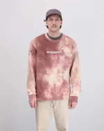 Толстовка Anteater Hoodlong Tie Dye Бежевая