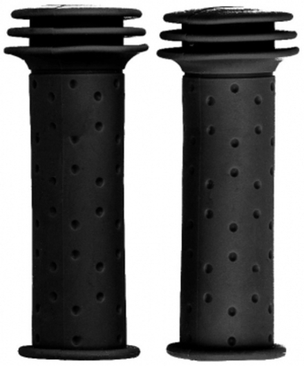 Грипсы детские, резиновые, длина 102мм, черные, инд.уп.Vinca Sport H-G 96 robocop