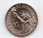 США. 1 доллар. Президенты. №19. 2011. Rutherford B. Hayes / Ратерфорд Хейз. P. UNC