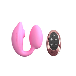 Cтимулятор клитора и зоны G с пультом для пары Love to love WONDERLOVER - PINK PASSION