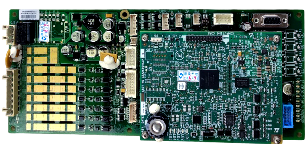 Сборка плат GECB-AP (EE9) и COMPUTING CORE (AVP6)  OTIS.