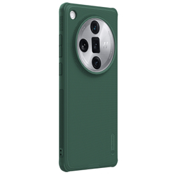 Чехол усиленный зеленого цвета (Deep Green) от Nillkin для OPPO Find X7 Ultra, серия Super Frosted Shield Pro