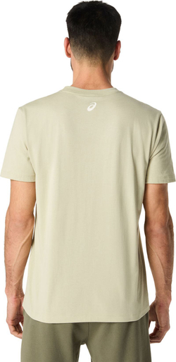 Мужская теннисная футболка Asics Logo Short Sleeve - khaki