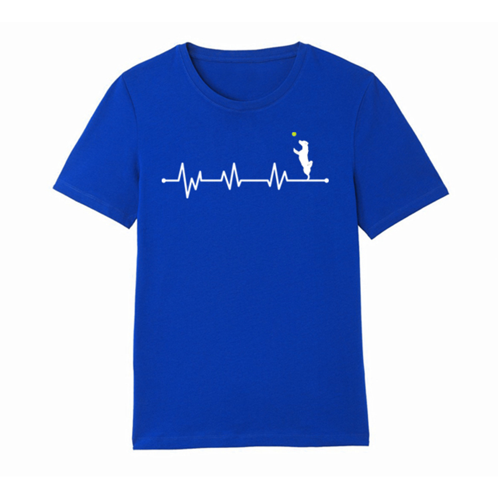 Футболка "ЭКГ - Джек Рассел в прыжке"