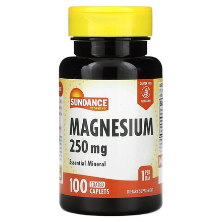Sundance Vitamins, магний, 250 мг, 100 капсул в оболочке