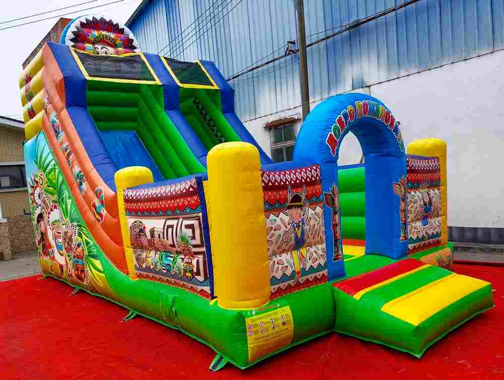 Надувная горка «Индиана ЭКСТРА», 7x4x6 м.