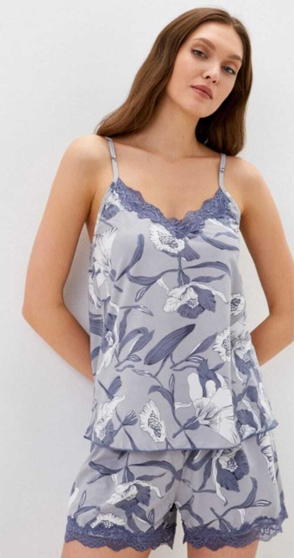 Пижама б/в шорты+майка на бретели 10010