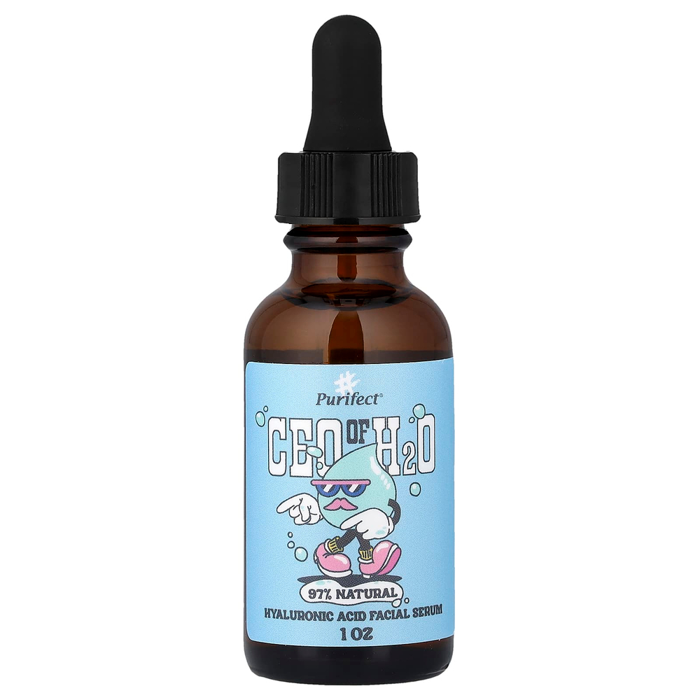 Purifect, Генеральный директор H2O, сыворотка для лица с гиалуроновой кислотой, 30 мл (1 жидк. унция)