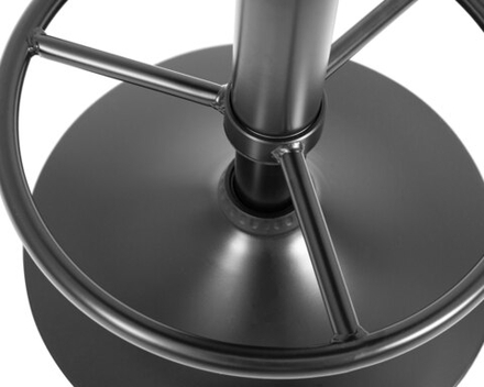 Табурет барный DOBRIN BRUNO BLACK, синий велюр (MJ9-117)