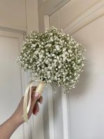 Свадебный букет из гипсофилы