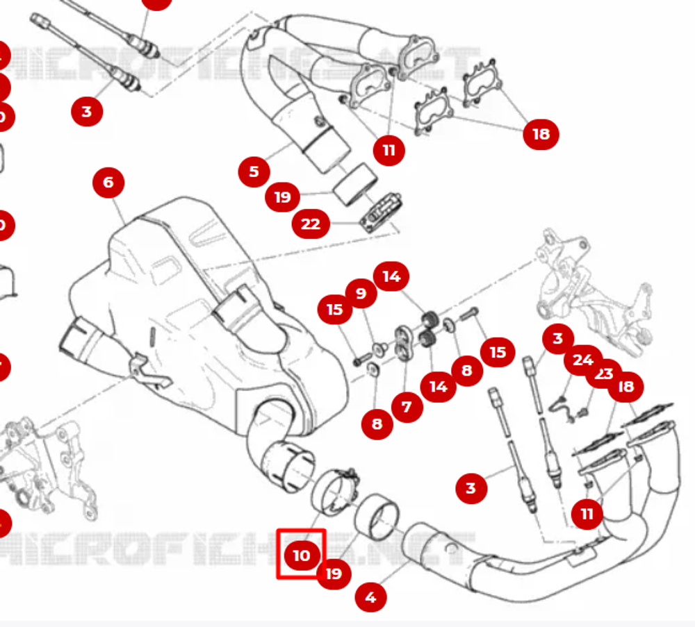 Ducati Хомут выхлопной системы 74113401A