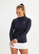 Женский лонгслив RS HALF ZIP SWEATER  (211W102 D B)