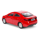 Модель ин. мет. "Kia Rio" 12см, открыв. двери, красный в коробка RIO-RD (Технопарк)