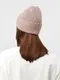 Шапка женская MINAKU с подворотом, размер 54-56, цвет бежевый