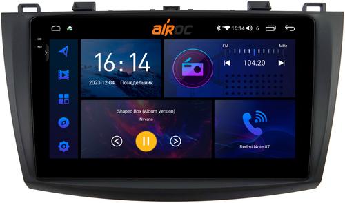 Магнитола для Mazda 3, Axela 2009-2013 - AIROC 2K RI-2414 Android 12, Быстрая, QLed+2K, CarPlay, SIM-слот