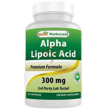 Best Naturals Alpha Lipoic Acid 300 mg 120 Capsules, Альфа Липоевая кислота