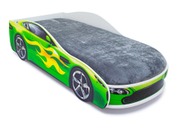 Кровать с матрасом Бельмарко Бондмобиль зеленый