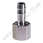 FUBAG Переходник 1/4 дюйма F на елочку 8мм с обжимным кольцом 11Х13мм