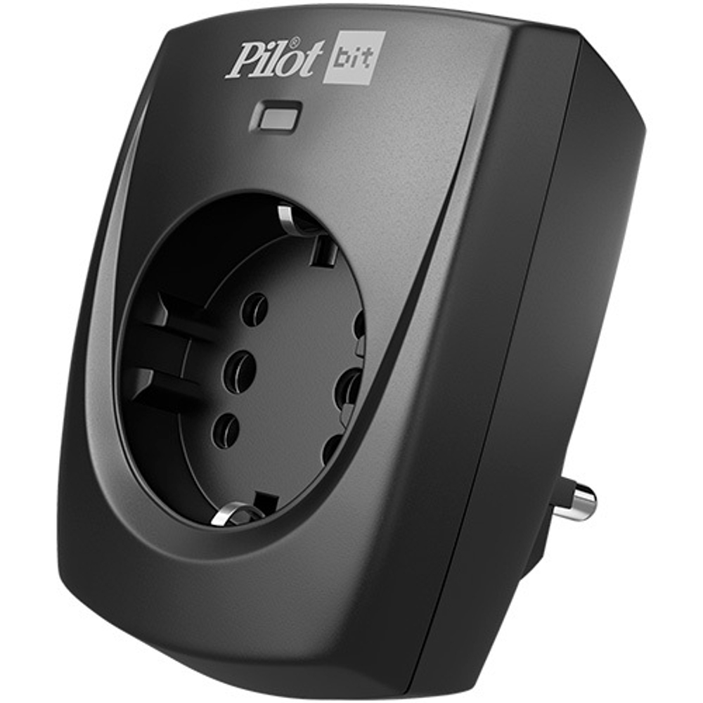 Сетевой фильтр Pilot BIT, 1 розетка, черный (16А)