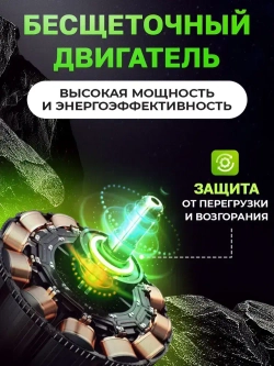 Гайковерт аккумуляторный бесщеточный ударный BILDR 21В 850 Нм с 2 аккумуляторами 6Ач