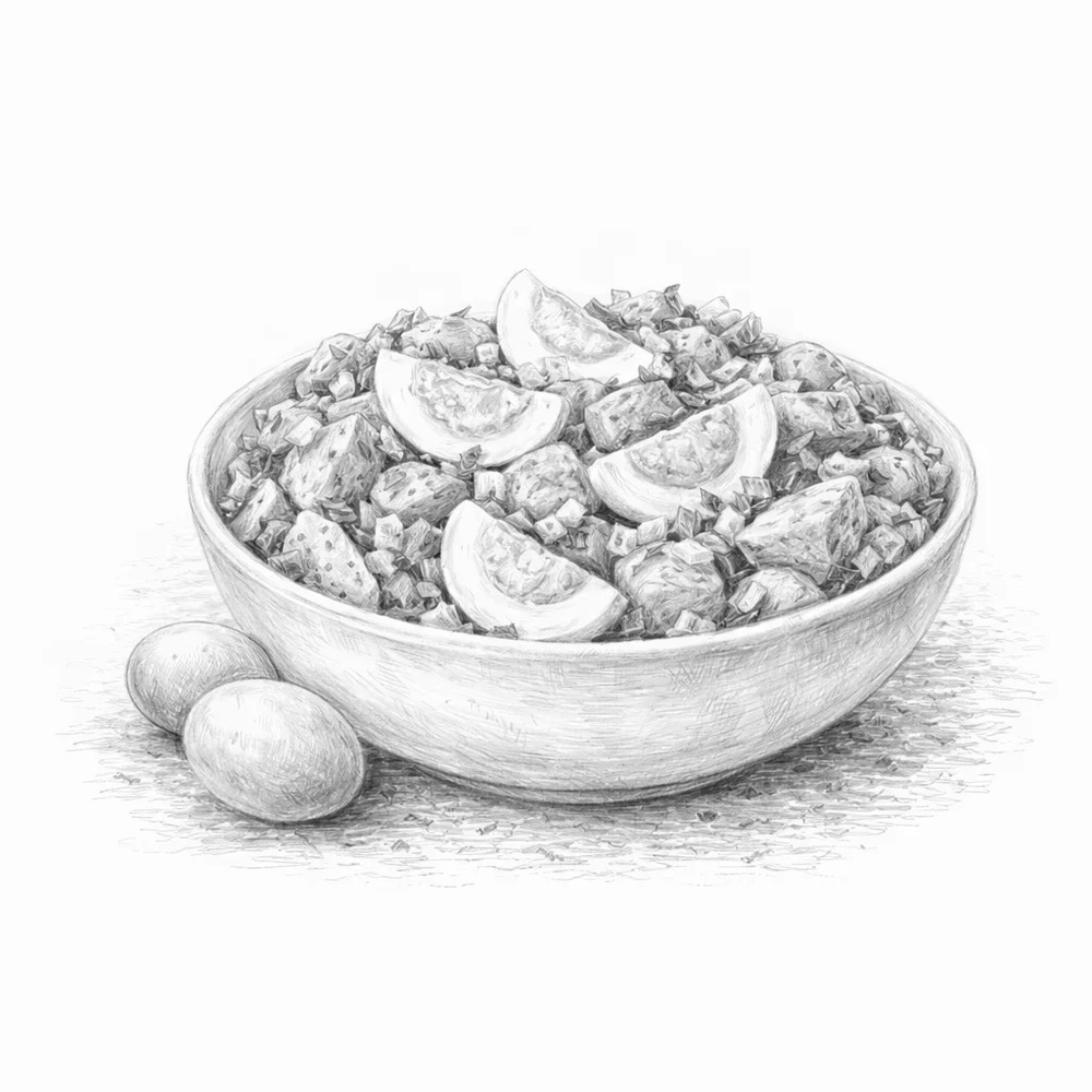 Салат из печени трески