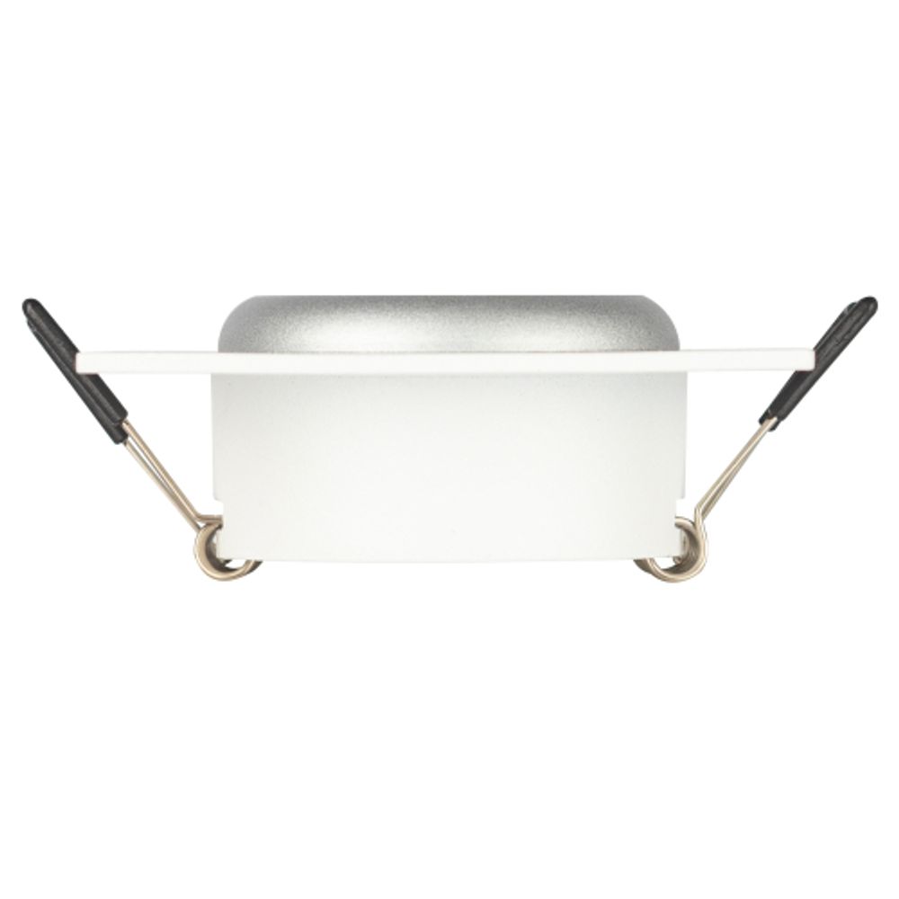 Встраиваемый светильник алюминиевый ЭРА KL110 WH/SL MR16 GU5.3 белый/серебро матовый | Алюминиевые встраиваемые светильники