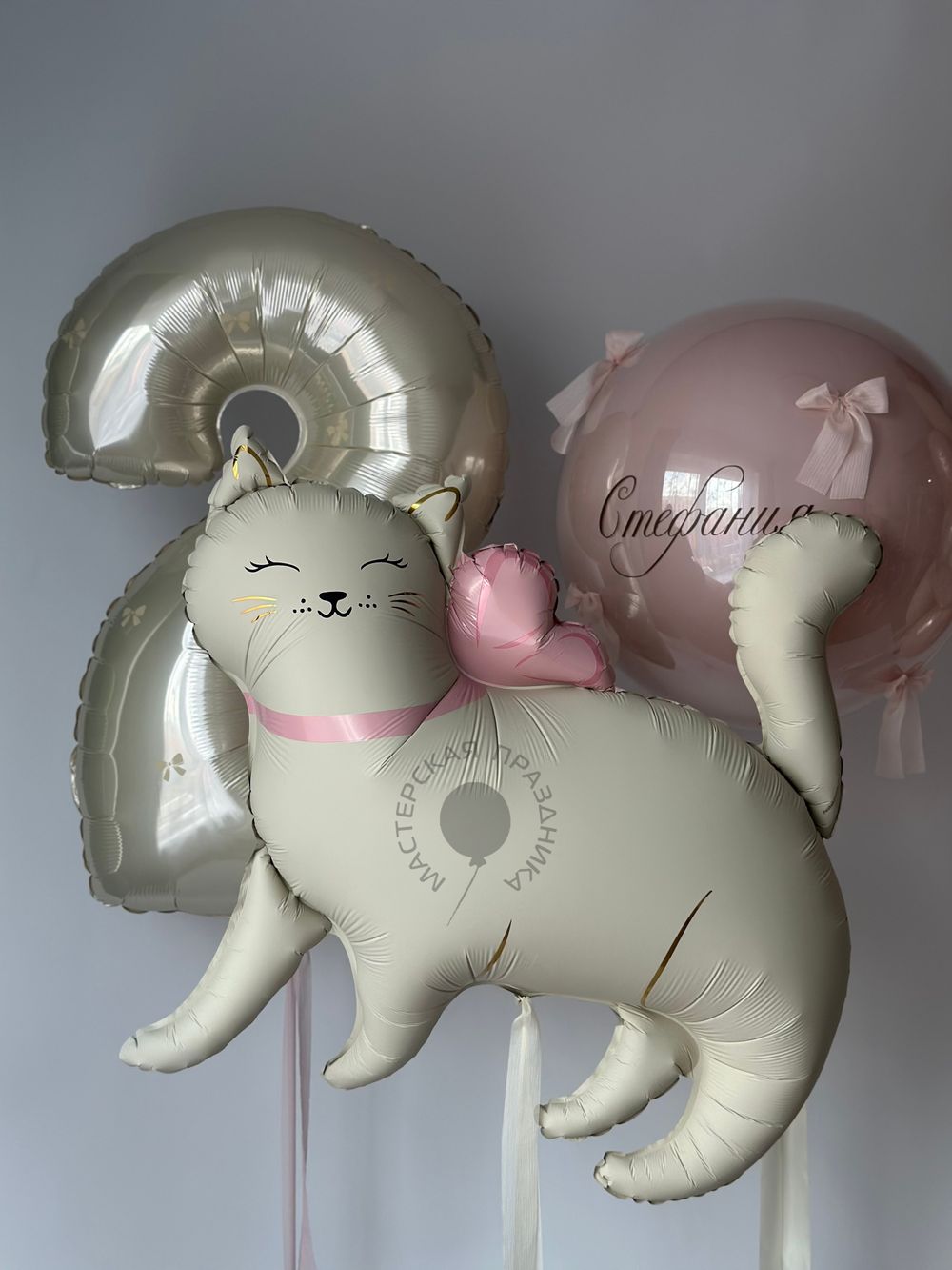 Воздушные шары для девочки на 2 годика №8716 