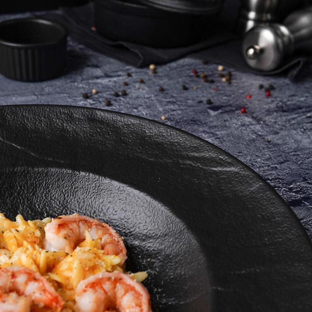 Тарелка глубокая 450 мл d 28,5 см h5 см для пасты/салата Black Raw Stellar P.L. Proff Cuisine [1]