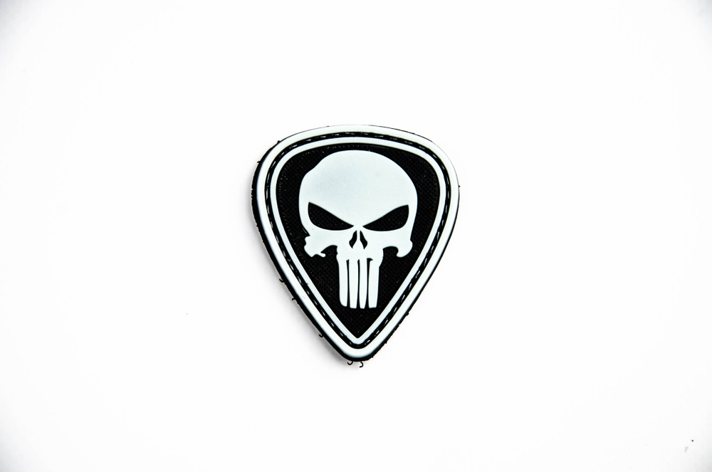 Шеврон Punisher Diamond PVC. Чёрный