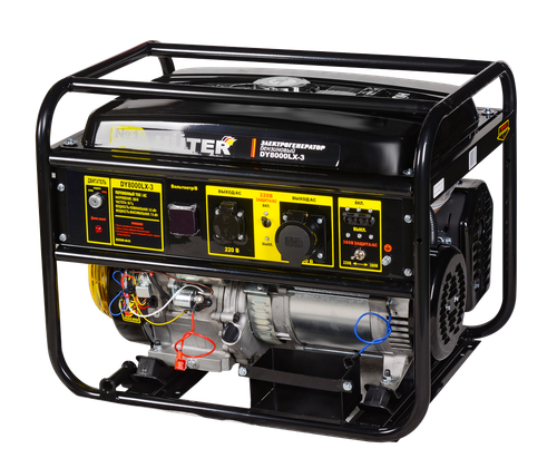 Портативный бензогенератор HUTER DY8000LX-3 - [6,5 кВА / 380V] трехфазный