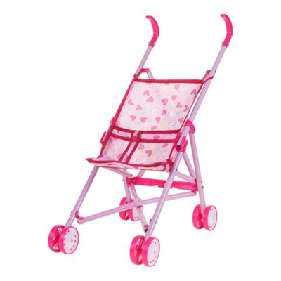 Коляска-трость для куклы, пакет 3288-1(металл）