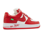 Louis Vuitton X Air Force 1 Low "White Comet Red"