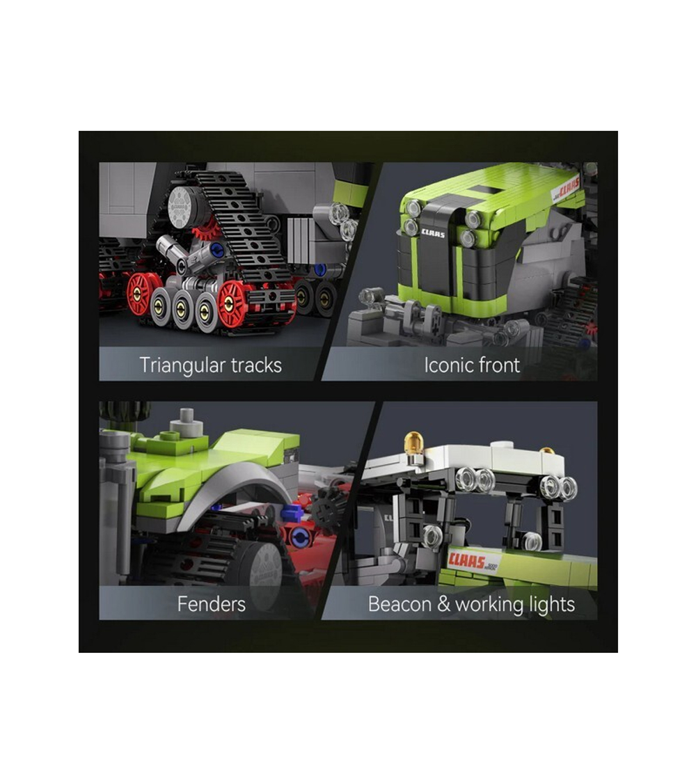 Конструктор CaDA трактор CLAAS XERION 5000 TRAC TS 1/32 (1336 деталей)