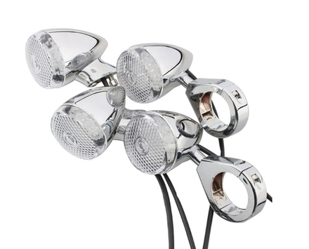 поворотники универсальные(комплект 4шт) XR-3019 хром