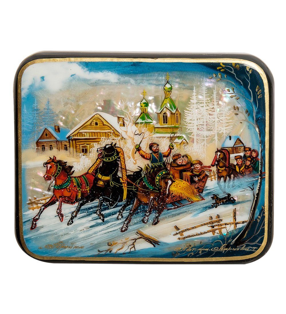 ШК-55/137 Шкатулка «Тройка» исп. Маркова