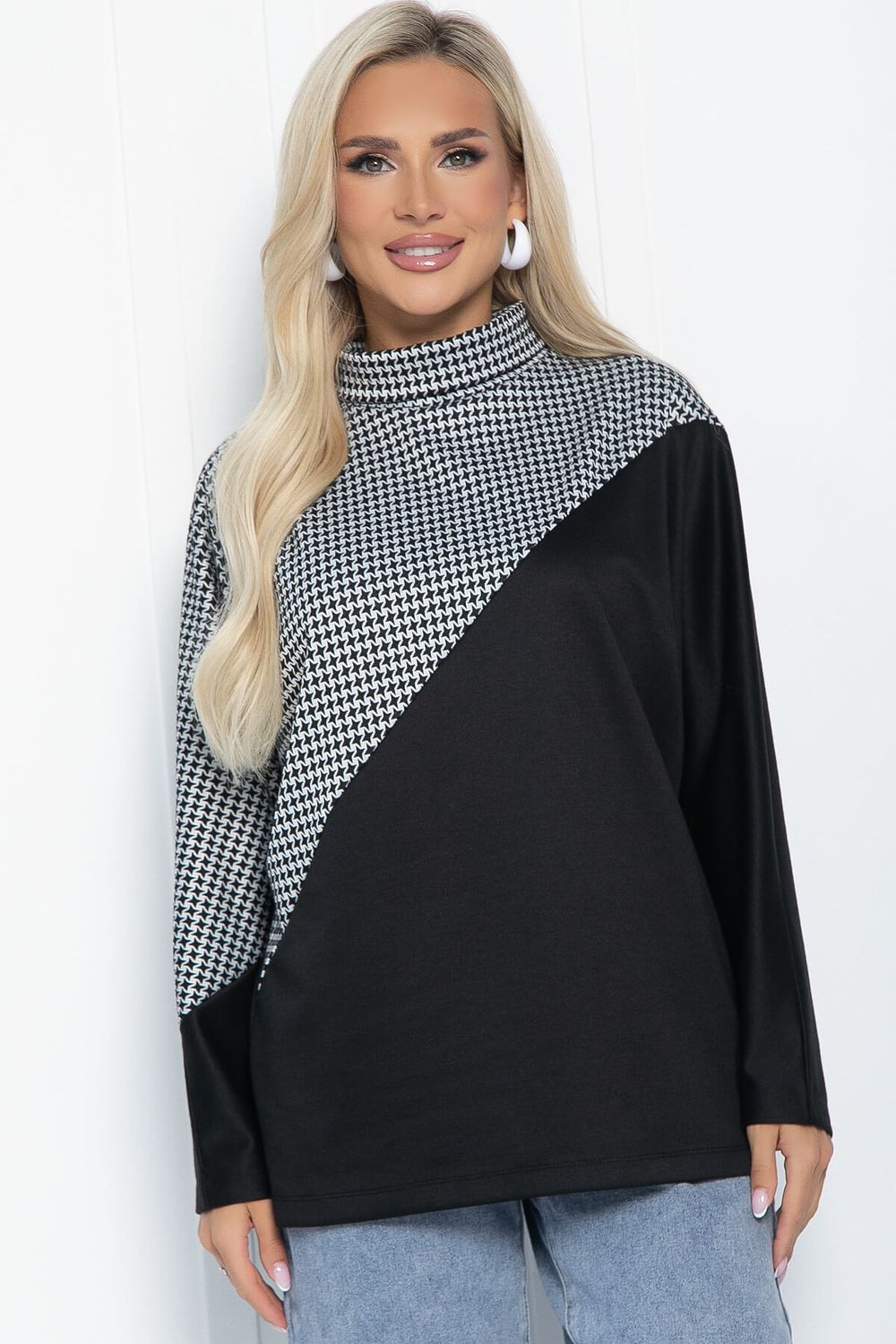 Блуза Нелли (черная) Б11250 LT Collection