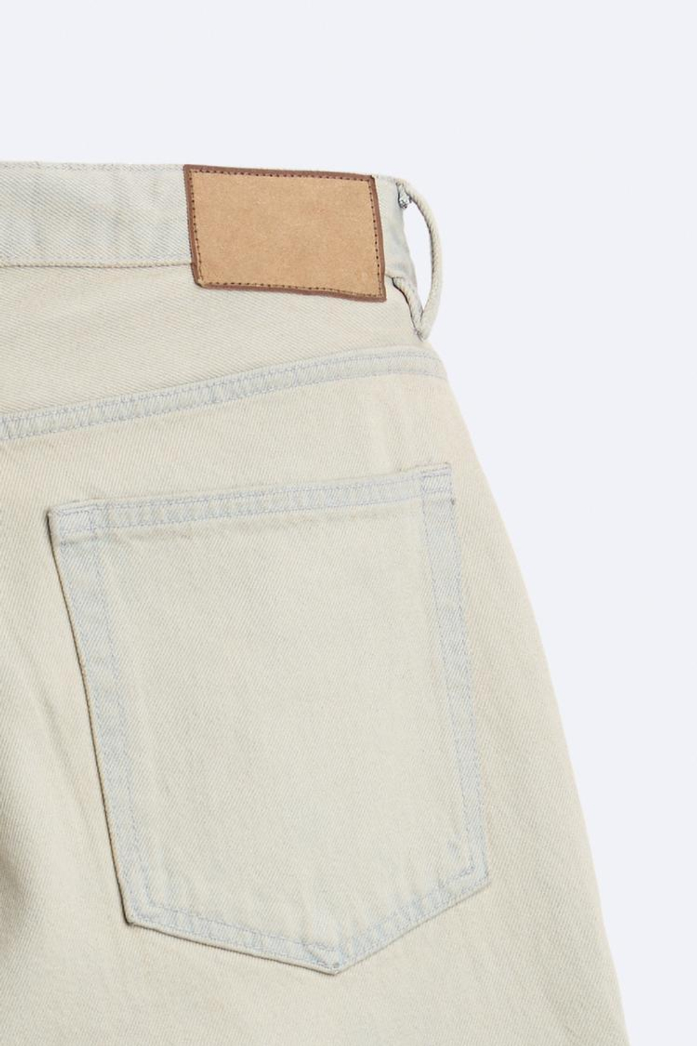 ZARA ДЖИНСЫ STRAIGHT-LEG, КАМЕННО-СЕРЫЙ