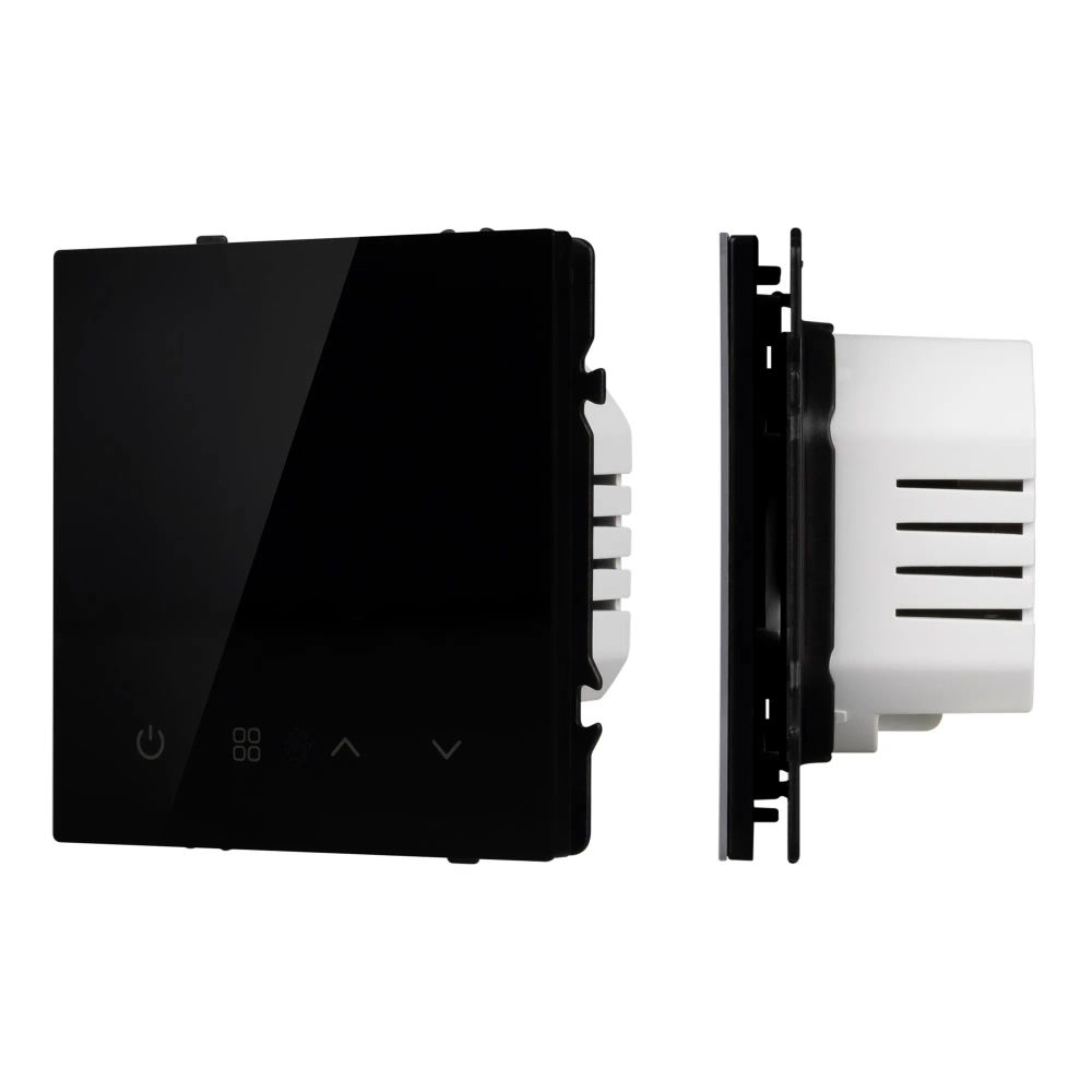 Терморегулятор SWT-NOBE-MTE-SFPL-BK (электрический тёплый пол) (Arlight, Черный оникс) 058345