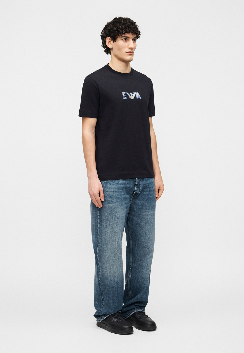 Emporio Armani Футболка с принтом - Синий