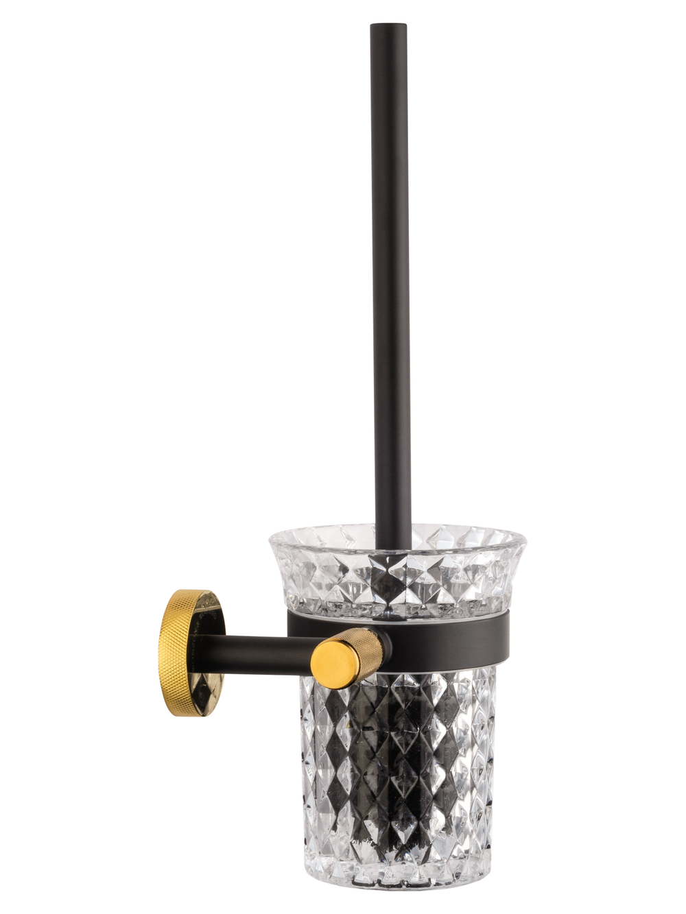 Туалетный ершик в комплекте WONZON & WOGHAND MAJESTIC, Черный/Золото (WW-9229)