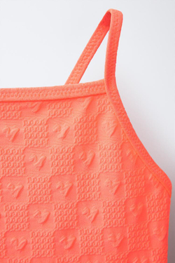 ZARA КУПАЛЬНИК, ОРАНЖЕВЫЙ