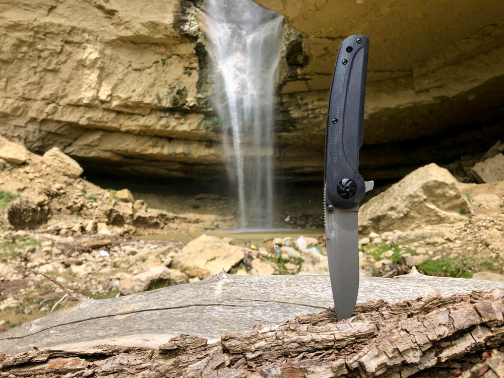 Складной нож Biker Z M390 (Cryo) StoneWash