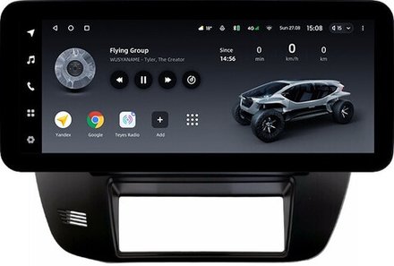 Магнитола для Nissan Patrol Y61 1997-2004 - Teyes LUX ONE ROUND монитор 12.3" 2K QLED на Android 10, CarPlay, 4G SIM-слот